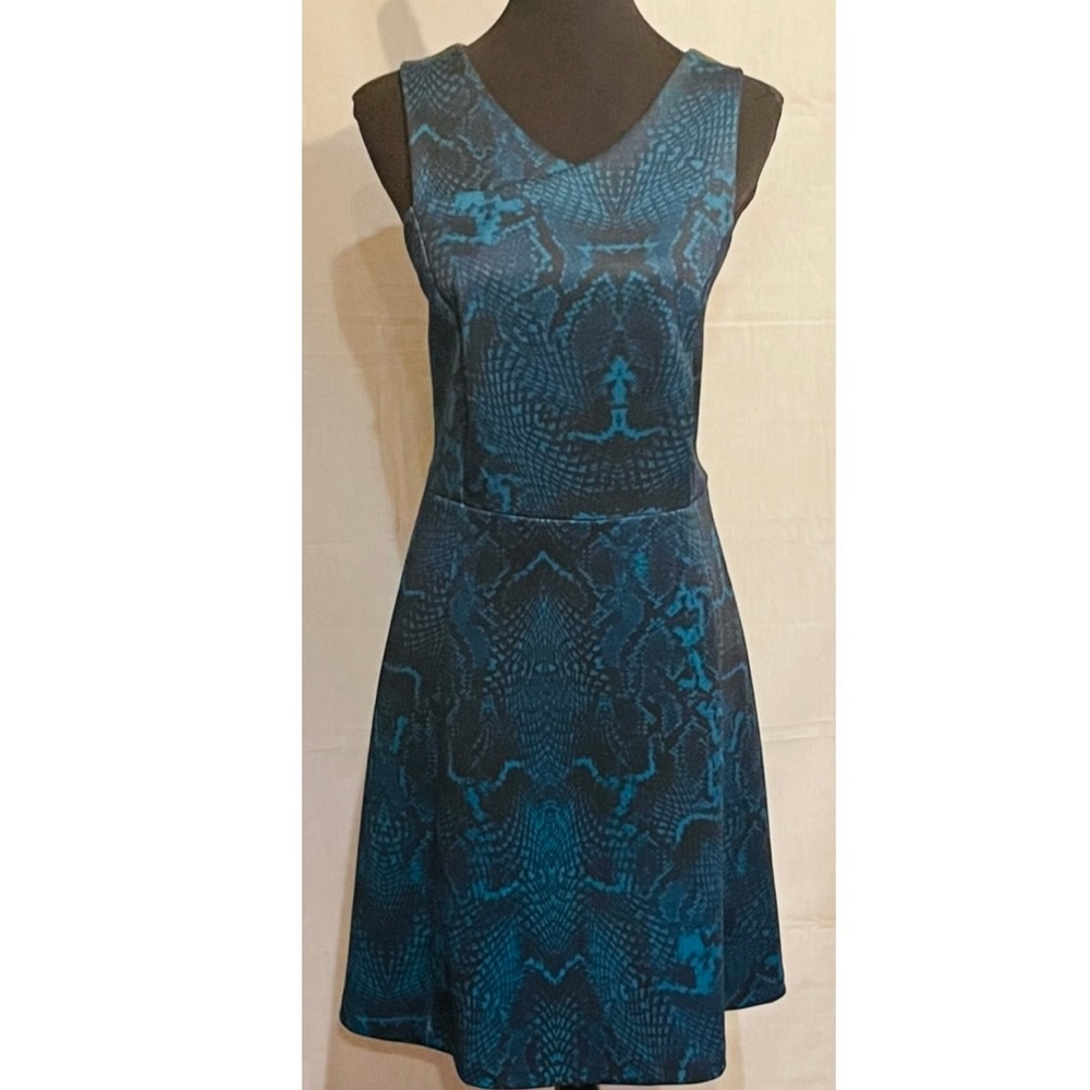 Snake print dress.